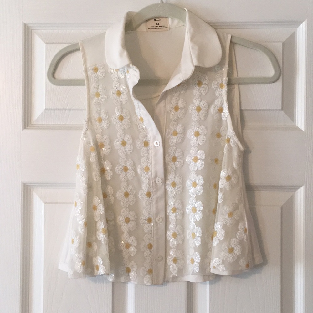 Button up tank top from urban outfitters